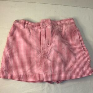 Ralph Lauren pink gingham white pink ribbon 5t Skort